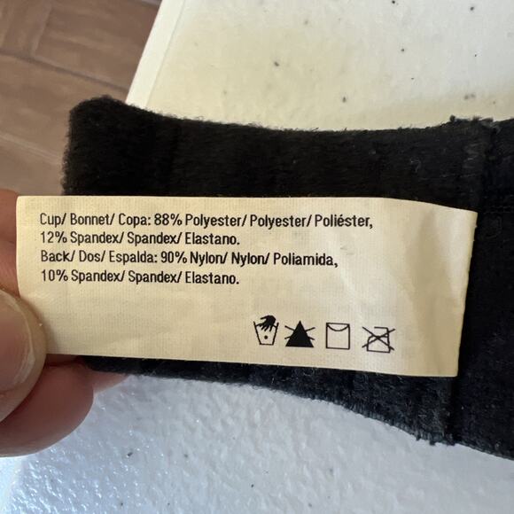 Maidenform Womans 34 C Underwire Molded Bra 34C t shirt lined black convertible - Picture 15 of 16